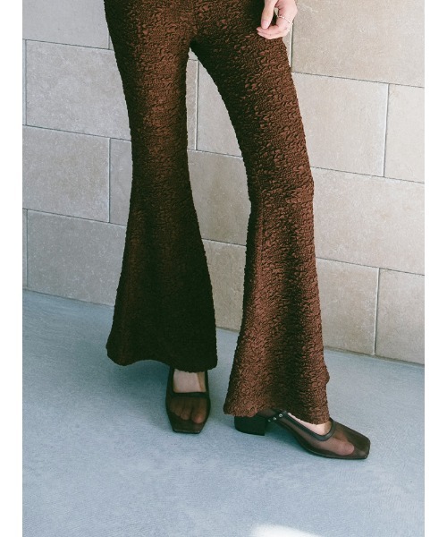 sahara(サハラ)の「Puff Jacquard Stretch Pants(その他パンツ・レディース・ライトグリーン/ブラック・S/M)」の6枚目の写真