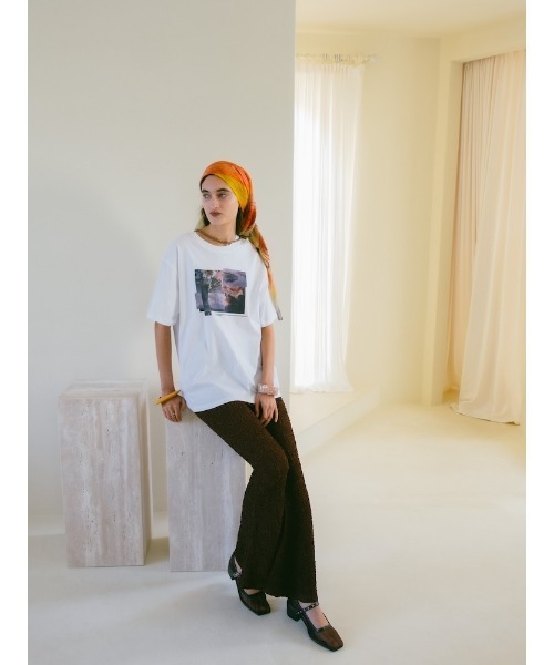 sahara(サハラ)の「Puff Jacquard Stretch Pants(その他パンツ・レディース・ライトグリーン/ブラック・S/M)」の14枚目の写真