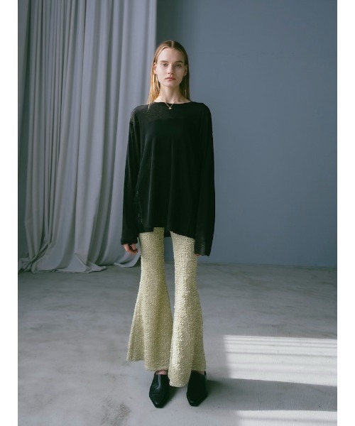 sahara(サハラ)の「Puff Jacquard Stretch Pants(その他パンツ・レディース・ライトグリーン/ブラック・S/M)」の11枚目の写真