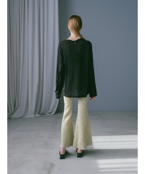 sahara(サハラ)の「Puff Jacquard Stretch Pants(その他パンツ・レディース・ライトグリーン/ブラック・S/M)」の13枚目の写真