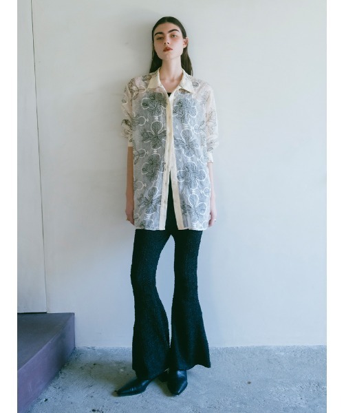 sahara(サハラ)の「Puff Jacquard Stretch Pants(その他パンツ・レディース・ライトグリーン/ブラック・S/M)」の15枚目の写真