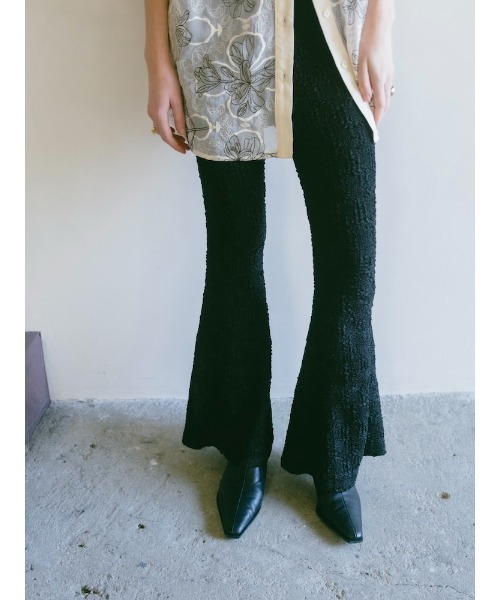 sahara(サハラ)の「Puff Jacquard Stretch Pants(その他パンツ・レディース・ライトグリーン/ブラック・S/M)」の16枚目の写真