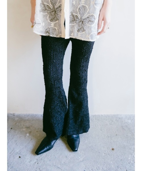 sahara(サハラ)の「Puff Jacquard Stretch Pants(その他パンツ・レディース・ライトグリーン/ブラック・S/M)」の17枚目の写真