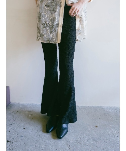 sahara(サハラ)の「Puff Jacquard Stretch Pants(その他パンツ・レディース・ライトグリーン/ブラック・S/M)」の18枚目の写真