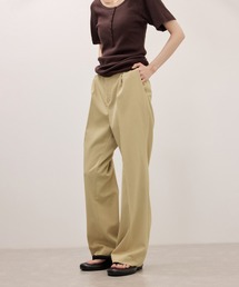 ADAM ET ROPE'（アダムエロペ）の「【サステナブル】ナロースラックス/接触冷感/防シワ/遮熱/UVカット（スラックス）」