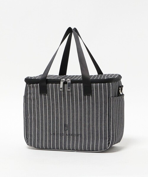 UNITED ARROWS(ユナイテッドアローズ)の「ストライプ ボックス型 トートバッグ M(トートバッグ・レディース・ブラック/ライトブルー・FREE)」の20枚目の写真