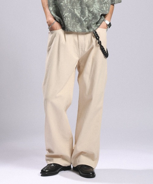 RAGEBLUE(レイジブルー)の「Vintage Denim Buggy Straight Pants / ヴィンテージライク/デニムバギーパンツ(デニムパンツ・メンズ・ブラウン/オフホワイト/ブルー/ダークグレー・LARGE/SMALL/MEDIUM)」の8枚目の写真