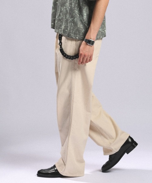 RAGEBLUE(レイジブルー)の「Vintage Denim Buggy Straight Pants / ヴィンテージライク/デニムバギーパンツ(デニムパンツ・メンズ・ブラウン/オフホワイト/ブルー/ダークグレー・LARGE/SMALL/MEDIUM)」の10枚目の写真