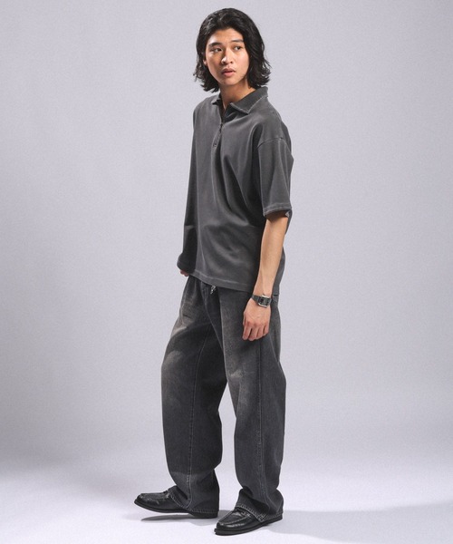 RAGEBLUE(レイジブルー)の「Vintage Denim Buggy Straight Pants / ヴィンテージライク/デニムバギーパンツ(デニムパンツ・メンズ・ブラウン/オフホワイト/ブルー/ダークグレー・LARGE/SMALL/MEDIUM)」の14枚目の写真