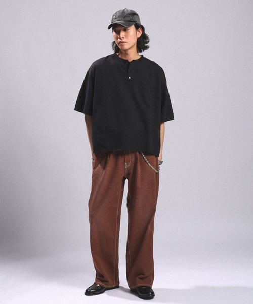 RAGEBLUE(レイジブルー)の「Vintage Denim Buggy Straight Pants / ヴィンテージライク/デニムバギーパンツ(デニムパンツ・メンズ・ブラウン/オフホワイト/ブルー/ダークグレー・LARGE/SMALL/MEDIUM)」の20枚目の写真