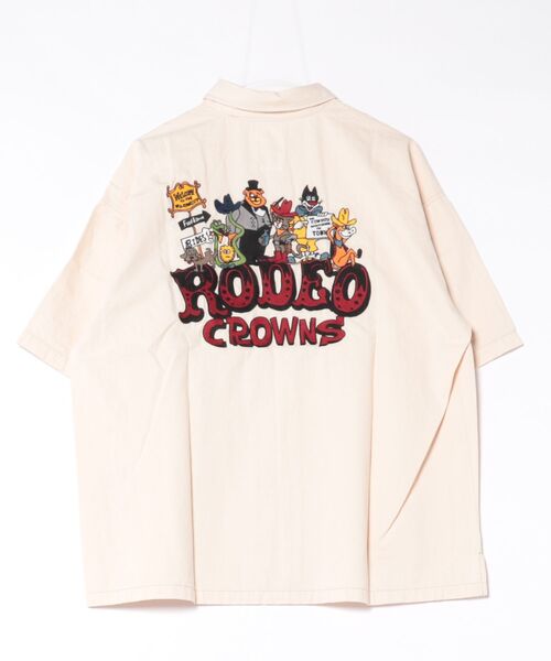 RODEO CROWNS WIDE BOWL(ロデオクラウンズワイドボウル)の「(ryu ambe)Yee Haw シャツ(シャツ/ブラウス・レディース・ブルー/アイボリー・FREE)」の6枚目の写真