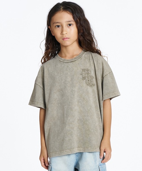 DC(ディーシー)の「DC/ディーシー キッズ 半袖 Tシャツ バックプリント ペイズリー柄 YST262505(Tシャツ/カットソー・キッズ・ブラック/グレイッシュベージュ・100cm/110cm/120cm/130cm/140cm/150cm/160cm)」の7枚目の写真