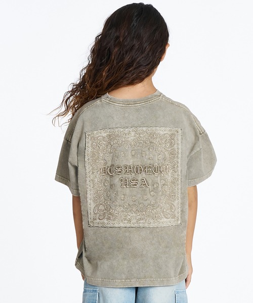 DC(ディーシー)の「DC/ディーシー キッズ 半袖 Tシャツ バックプリント ペイズリー柄 YST262505(Tシャツ/カットソー・キッズ・ブラック/グレイッシュベージュ・100cm/110cm/120cm/130cm/140cm/150cm/160cm)」の6枚目の写真