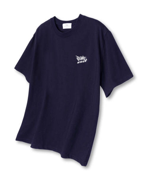TI.GLAKE(ティーグレイク)の「オールデイリーフ オーバーサイズ 半袖Tシャツ ネイビー(Tシャツ/カットソー・メンズ・その他・LARGE/X-LARGE/XX-LARGE)」の2枚目の写真