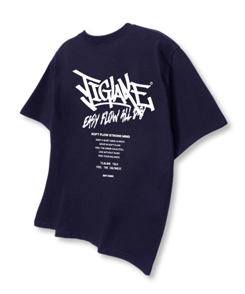 TI.GLAKE(ティーグレイク)の「オールデイリーフ オーバーサイズ 半袖Tシャツ ネイビー(Tシャツ/カットソー・メンズ・その他・LARGE/X-LARGE/XX-LARGE)」の3枚目の写真