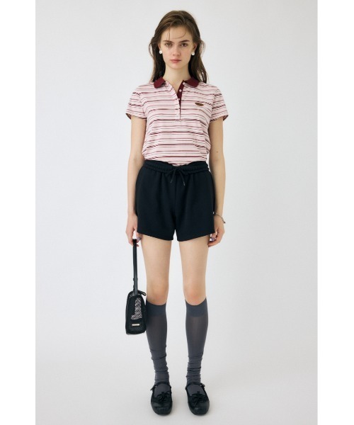 MOUSSY(マウジー)の「【EC・一部店舗限定】SWEAT TRACK ショーツ(スウェットパンツ・レディース・ブラック/杢グレー・FREE)」の6枚目の写真