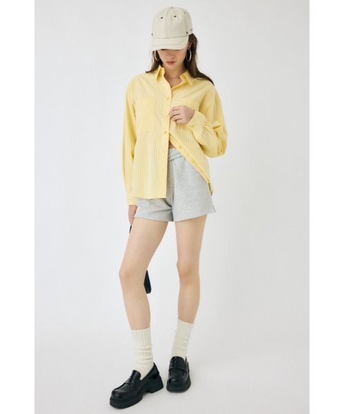 MOUSSY(マウジー)の「【EC・一部店舗限定】SWEAT TRACK ショーツ(スウェットパンツ・レディース・ブラック/杢グレー・FREE)」の15枚目の写真