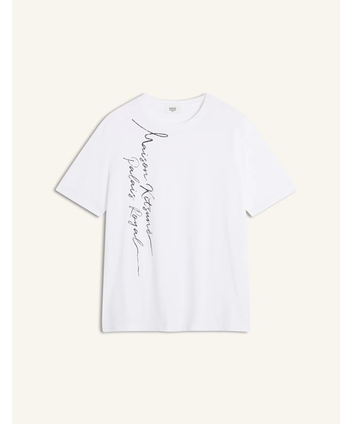 Maison Kitsune(メゾンキツネ)の「POETIC SCRIPT LIGHT REGULAR TEE-SHIRT(Tシャツ/カットソー・メンズ・ホワイト・XS/L/M/S/XL)」の5枚目の写真
