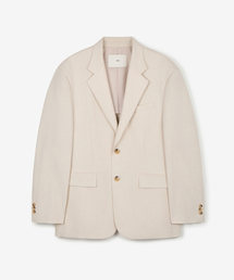 TNGT（ティーエヌジーティー）の「Comfort Linen Jacket (Cream) TNJA6E203CR（テーラードジャケット）」