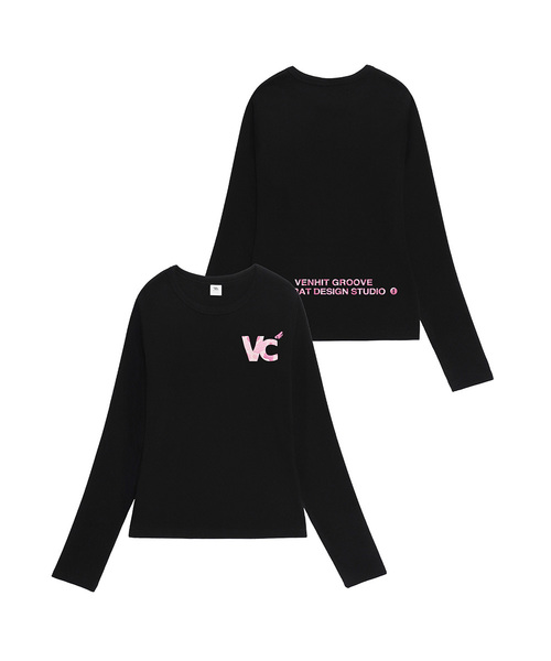 VENHIT（ベンヒット）の「VCシグネチャー刺繍スリムフィットロングスリーブ[CAMO]（Tシャツ/カットソー・レディース・ホワイト/ブラック・SMALL/MEDIUM/LARGE）」の2枚目の写真