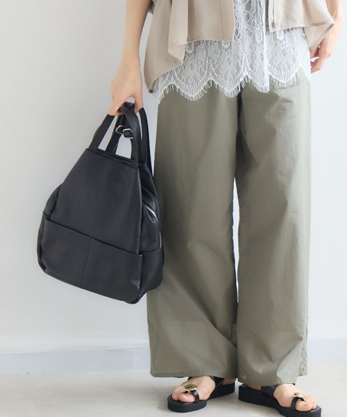 KATHARINE ROSS（キャサリンロス）の「【KATHARINE ROSS】【MILLELA FIRENZE】レザーリュック（バックパック/リュック・レディース・ブラック/ベージュ・MEDIUM）」の15枚目の写真