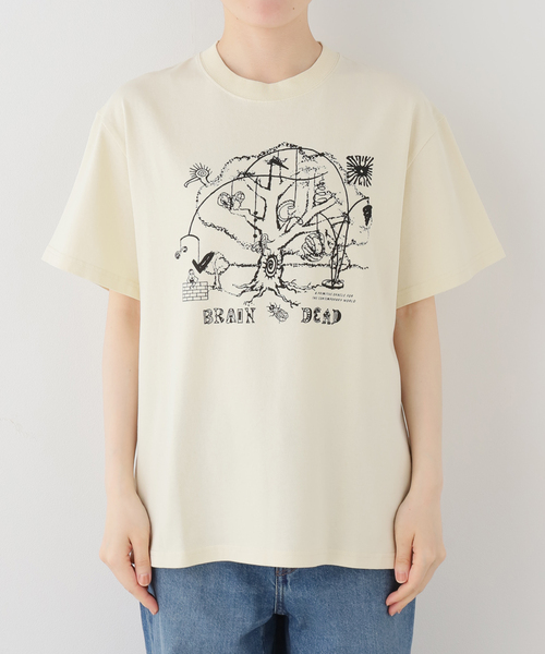 BRAIN DEAD（ブレインデット）の「【BRAIN DEAD/ブレインデッド】ORACLE T-SHIRT（Tシャツ/カットソー・レディース・アイボリー・MEDIUM/SMALL）」の8枚目の写真