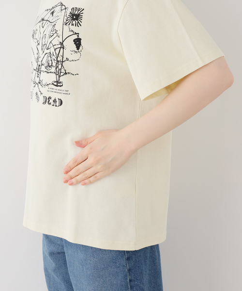 BRAIN DEAD（ブレインデット）の「【BRAIN DEAD/ブレインデッド】ORACLE T-SHIRT（Tシャツ/カットソー・レディース・アイボリー・MEDIUM/SMALL）」の5枚目の写真