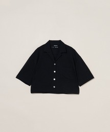 ダブルニット スーピマ クロップドシャツ