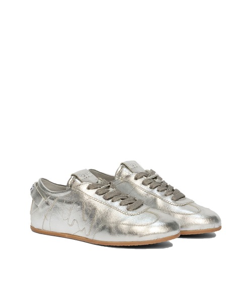 MSGM(エムエスジーエム)の「Metallic Silver Super Flat スニーカー(スニーカー・レディース・シルバー・38/39)」の1枚目の写真