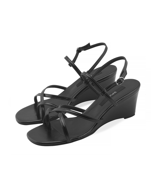 SPUR(シュプール)の「ミランダストラップウェッジヒールサンダル5cm -SS8044 (3カラー)(パンプス・レディース・アイボリー/ブラウン/ブラック・22.5cm/23cm/23.5cm/24cm/24.5cm/25cm)」の6枚目の写真