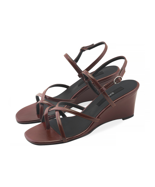 SPUR(シュプール)の「ミランダストラップウェッジヒールサンダル5cm -SS8044 (3カラー)(パンプス・レディース・アイボリー/ブラウン/ブラック・22.5cm/23cm/23.5cm/24cm/24.5cm/25cm)」の5枚目の写真