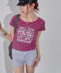 WHO'S WHO gallery | リングドットヘンリーネックメッセージ TEE(Tシャツ/カットソー)