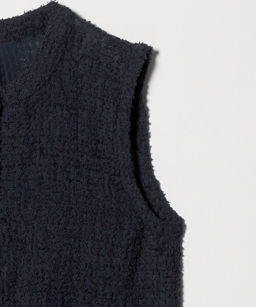 A DAY IN THE LIFE UNITED ARROWS(アデイインザライフユナイテッドアローズ)の「エンブロイダリー ノースリーブブラウス<A DAY IN THE LIFE>(シャツ/ブラウス・レディース・ネイビー/オフホワイト/ブラック・FREE)」の12枚目の写真