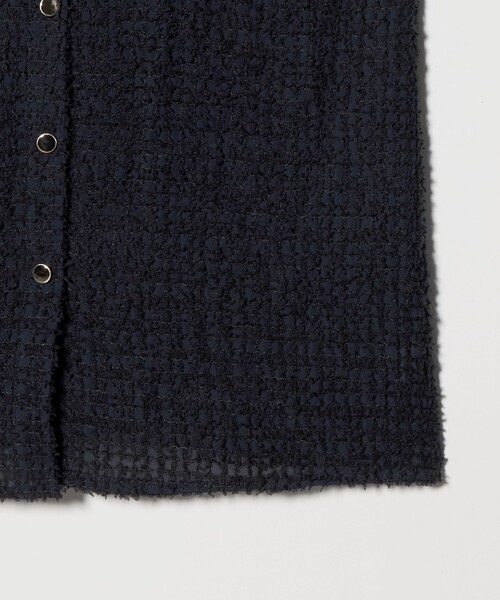 A DAY IN THE LIFE UNITED ARROWS(アデイインザライフユナイテッドアローズ)の「エンブロイダリー ノースリーブブラウス<A DAY IN THE LIFE>(シャツ/ブラウス・レディース・ネイビー/オフホワイト/ブラック・FREE)」の13枚目の写真