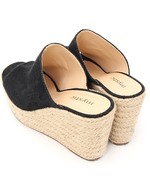 Stephanie(ステファニエ)の「【Stephanie】ウエッジソールサンダル(サンダル・レディース・レオパード/ピンク/ブラック・37/38/36)」の4枚目の写真