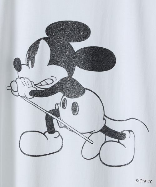 MICKEY MOUSE NN GLITTER PRINTED T-SHIRT | ナンバーナイン（NUMBER