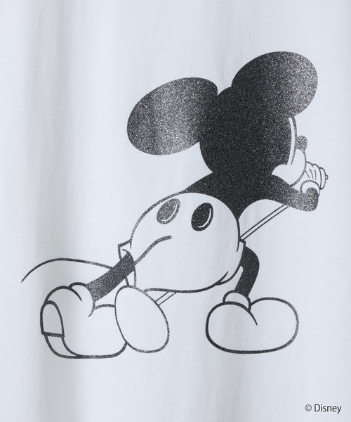 NUMBER (N)INE(ナンバーナイン)の「MICKEY MOUSE NN GLITTER PRINTED T-SHIRT(Tシャツ/カットソー・メンズ・ホワイト/ブラック・2/5/4/3)」の9枚目の写真