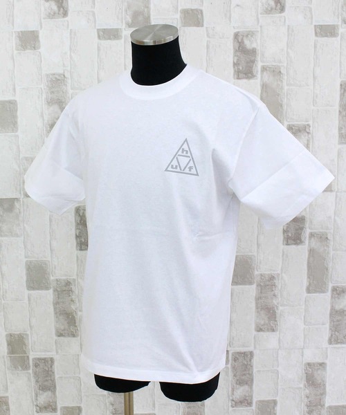 HUF(ハフ)の「トリプルトライアングル 半袖Tシャツ TRIPLE TRIANGLE SS TEE(Tシャツ/カットソー・メンズ・ホワイト×グレー/ブラック×ホワイト・M/L/XL)」の7枚目の写真