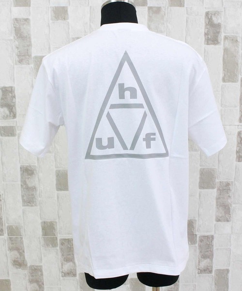 HUF(ハフ)の「トリプルトライアングル 半袖Tシャツ TRIPLE TRIANGLE SS TEE(Tシャツ/カットソー・メンズ・ホワイト×グレー/ブラック×ホワイト・M/L/XL)」の8枚目の写真