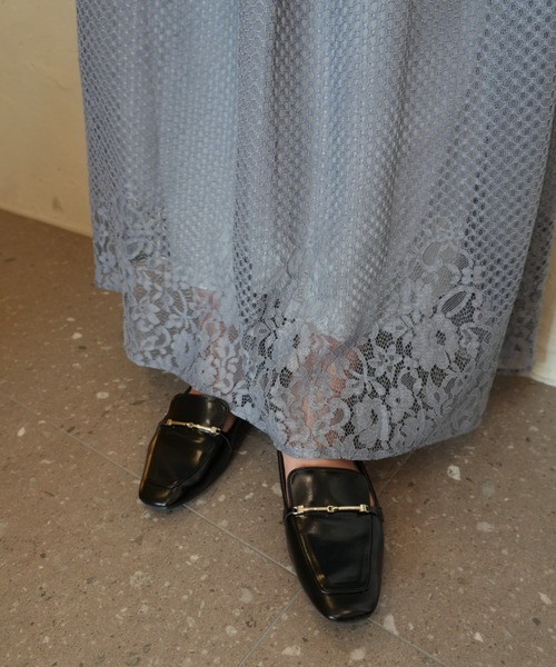 et.UNiVER(エトユニベール)の「Square Loafers(ローファー・レディース・ブラック・M/S/L)」の1枚目の写真