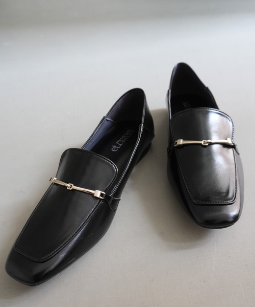 et.UNiVER(エトユニベール)の「Square Loafers(ローファー・レディース・ブラック・M/S/L)」の5枚目の写真