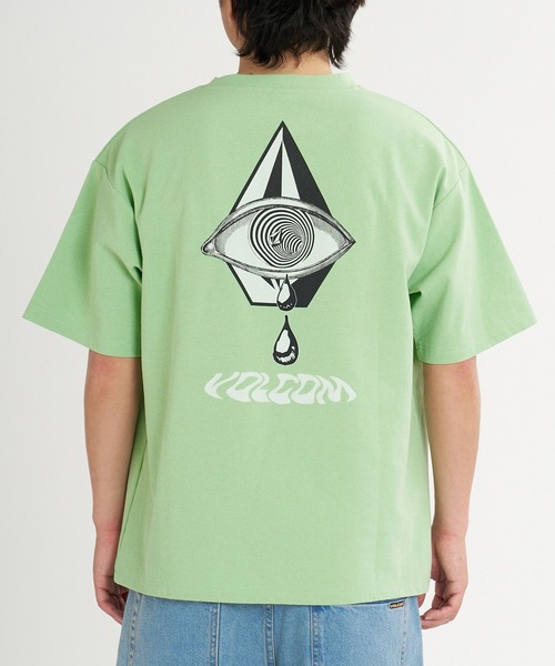 VOLCOM(ボルコム)の「VOLCOM メンズ SPIRITUAL STONE SS RASH TEE サーフTシャツ 【2026年夏モデル】(Tシャツ/カットソー・メンズ・ホワイト/ブラック/ライトグリーン・SMALL/MEDIUM/LARGE/X-LARGE/XX-LARGE)」の3枚目の写真