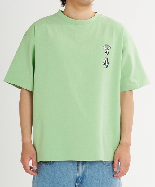 VOLCOM(ボルコム)の「VOLCOM メンズ SPIRITUAL STONE SS RASH TEE サーフTシャツ 【2026年夏モデル】(Tシャツ/カットソー・メンズ・ホワイト/ブラック/ライトグリーン・SMALL/MEDIUM/LARGE/X-LARGE/XX-LARGE)」の7枚目の写真
