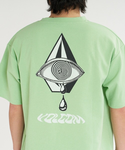 VOLCOM(ボルコム)の「VOLCOM メンズ SPIRITUAL STONE SS RASH TEE サーフTシャツ 【2026年夏モデル】(Tシャツ/カットソー・メンズ・ホワイト/ブラック/ライトグリーン・SMALL/MEDIUM/LARGE/X-LARGE/XX-LARGE)」の9枚目の写真