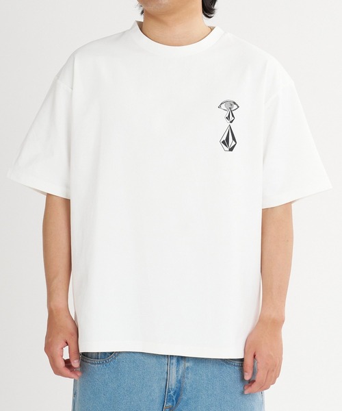VOLCOM(ボルコム)の「VOLCOM メンズ SPIRITUAL STONE SS RASH TEE サーフTシャツ 【2026年夏モデル】(Tシャツ/カットソー・メンズ・ホワイト/ブラック/ライトグリーン・SMALL/MEDIUM/LARGE/X-LARGE/XX-LARGE)」の5枚目の写真