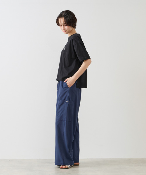 MELROSE claire(メルローズ クレール)の「【エステルサッカーイージーパンツ】(その他パンツ・レディース・ネイビー/ブラック/オフホワイト・2/3)」の22枚目の写真