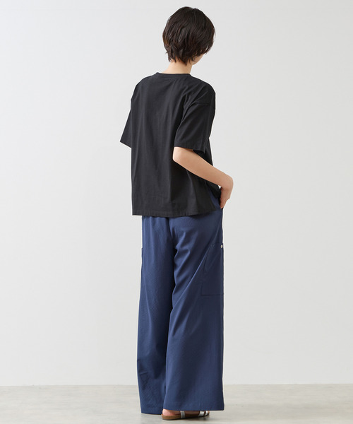 MELROSE claire(メルローズ クレール)の「【エステルサッカーイージーパンツ】(その他パンツ・レディース・ネイビー/ブラック/オフホワイト・2/3)」の20枚目の写真