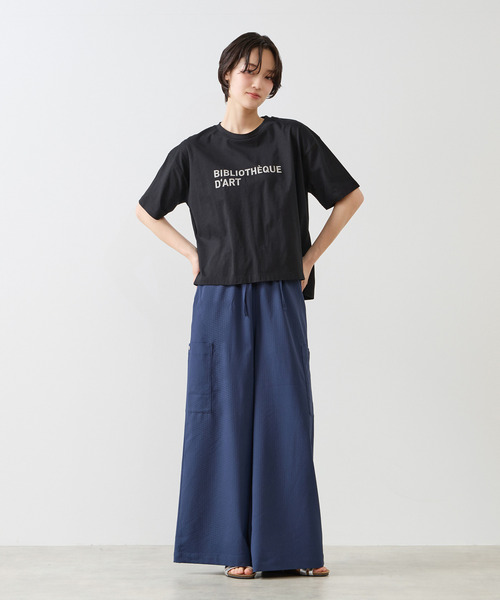 MELROSE claire(メルローズ クレール)の「【エステルサッカーイージーパンツ】(その他パンツ・レディース・ネイビー/ブラック/オフホワイト・2/3)」の18枚目の写真