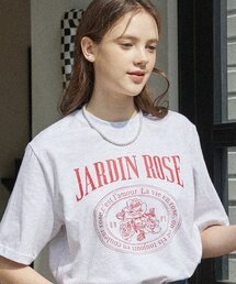 ジャデン ローズ Tシャツ - ライトグレー