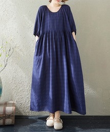 多色展開×ギャザーウエストワンピース